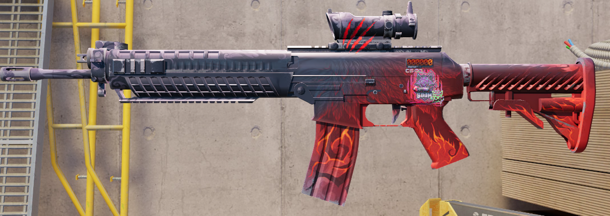 StatTrak™ SG 553 | Darkwing (Well-Worn)